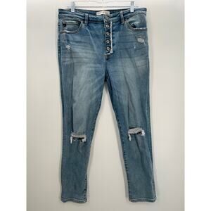 KanCan Women's jeans button front size 13/30 style KC8580L